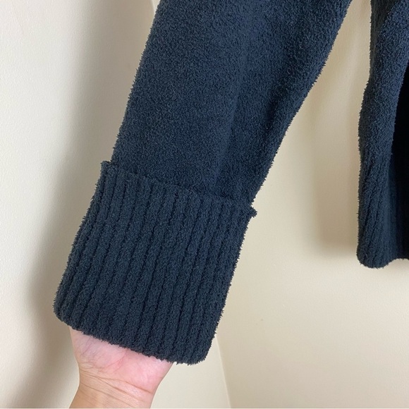 Teddy oversized relax drop shoulder charcoal black sweater Small - Picture 4 of 4